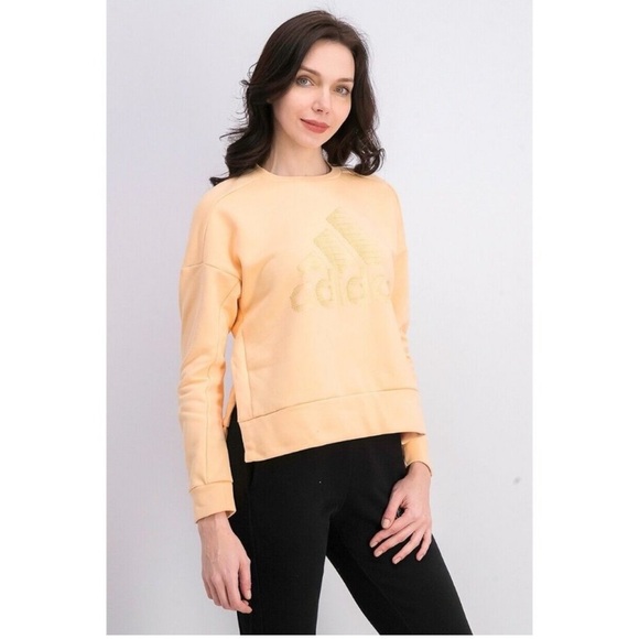 ADIDAS ORANGE PULLOVER SWEATER